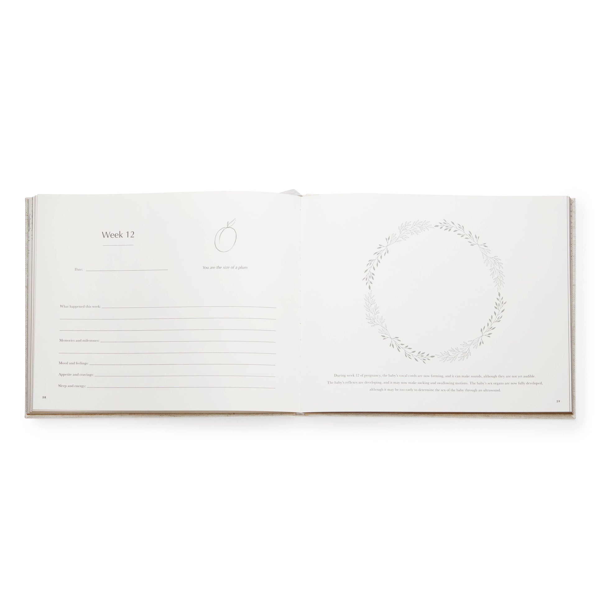 Grey Pregnancy Journal  - Mum Gift - Pregnancy - Mum To Be