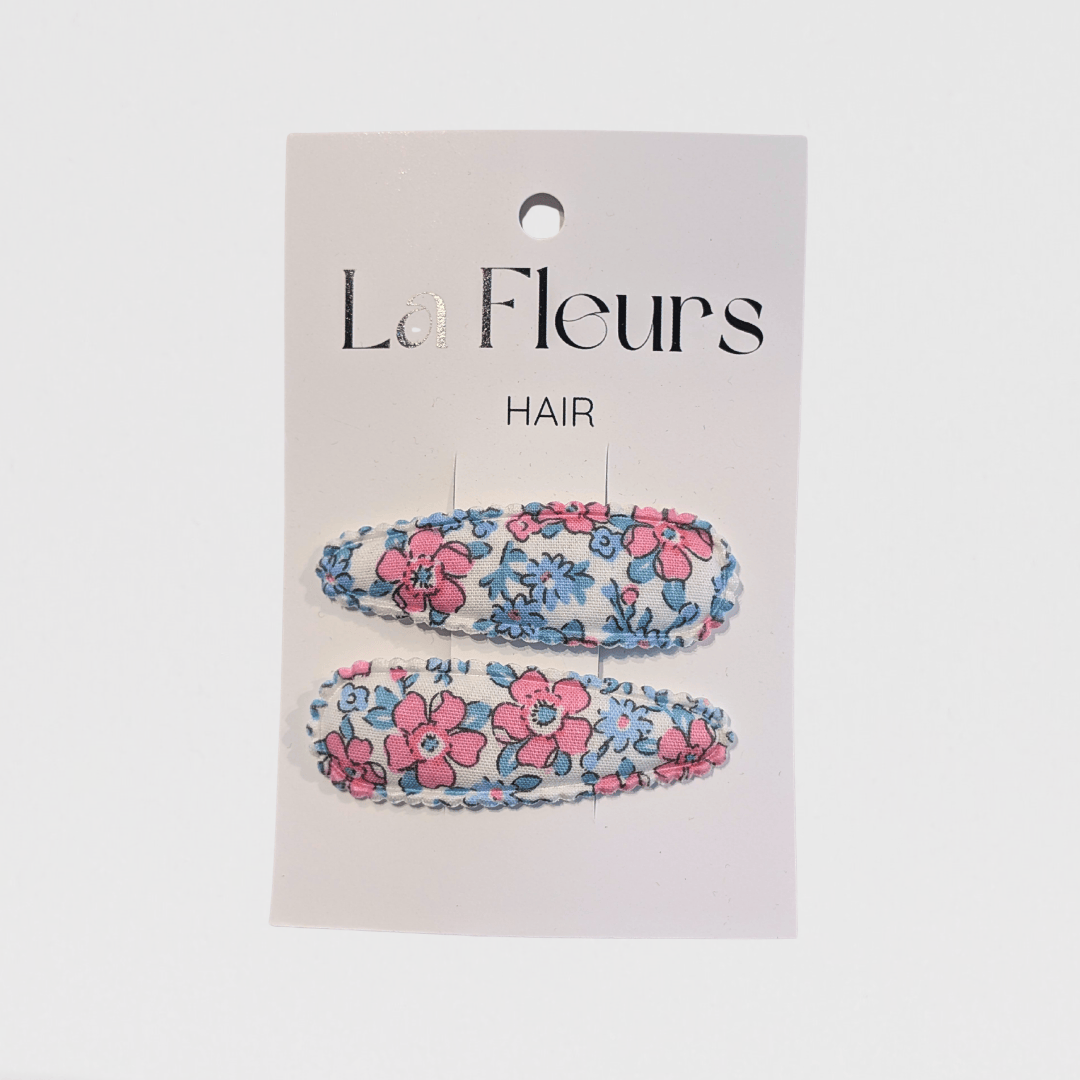 Hair Clips La Fleures Hair Clips | Pink/Blue