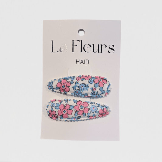 Hair Clips La Fleures Hair Clips | Pink/Blue