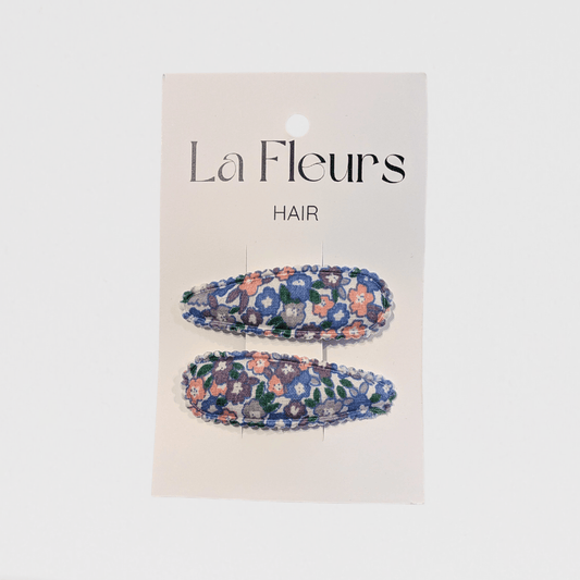 Hair Clips La Fleures Hair Clips | Purple/Blue/Pink