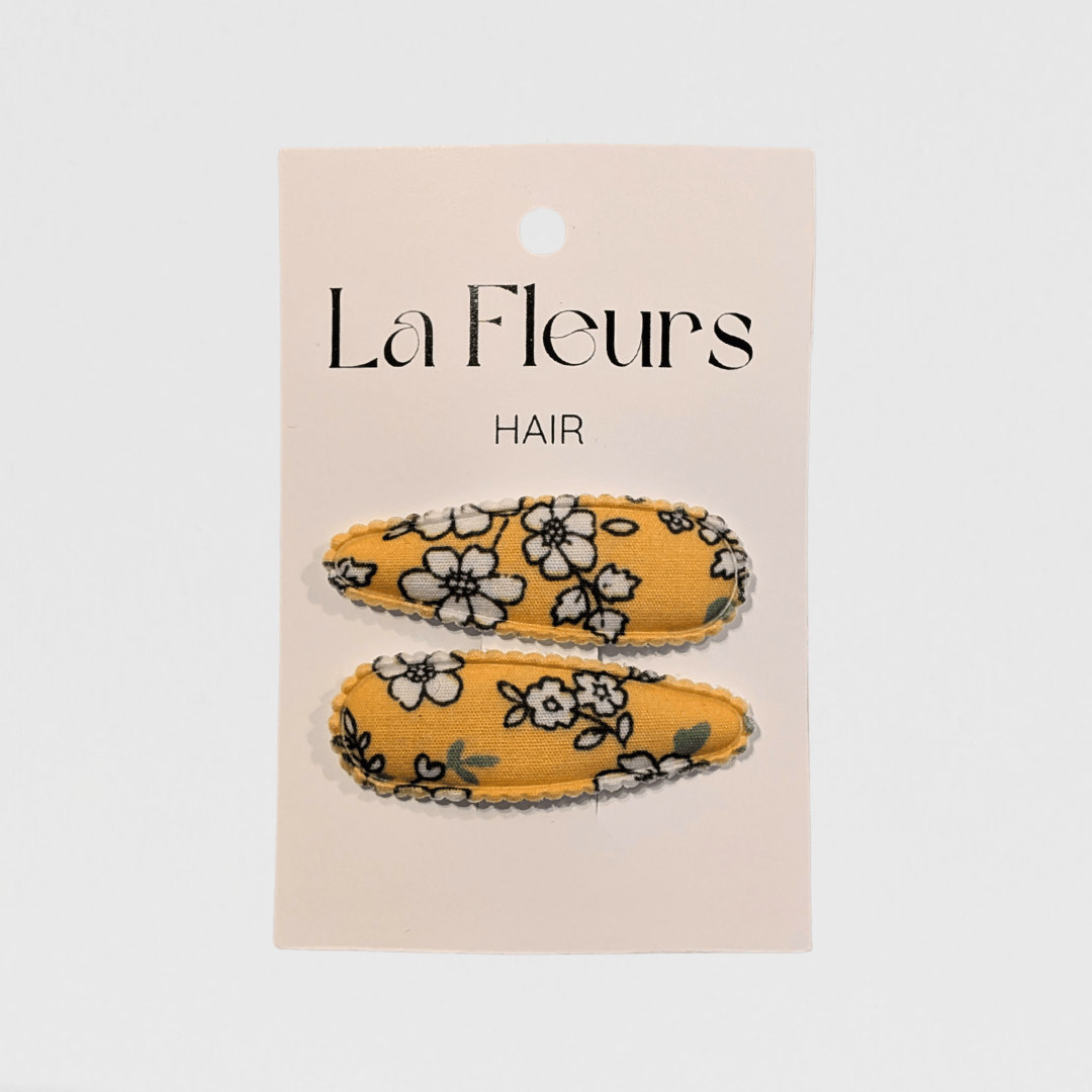 Hair Clips La Fleures Hair Clips | Yellow