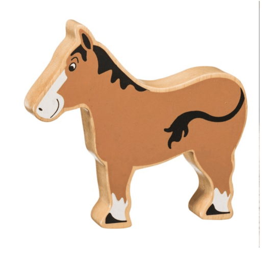 Lanka Kade | Wooden Brown Horse Toy
