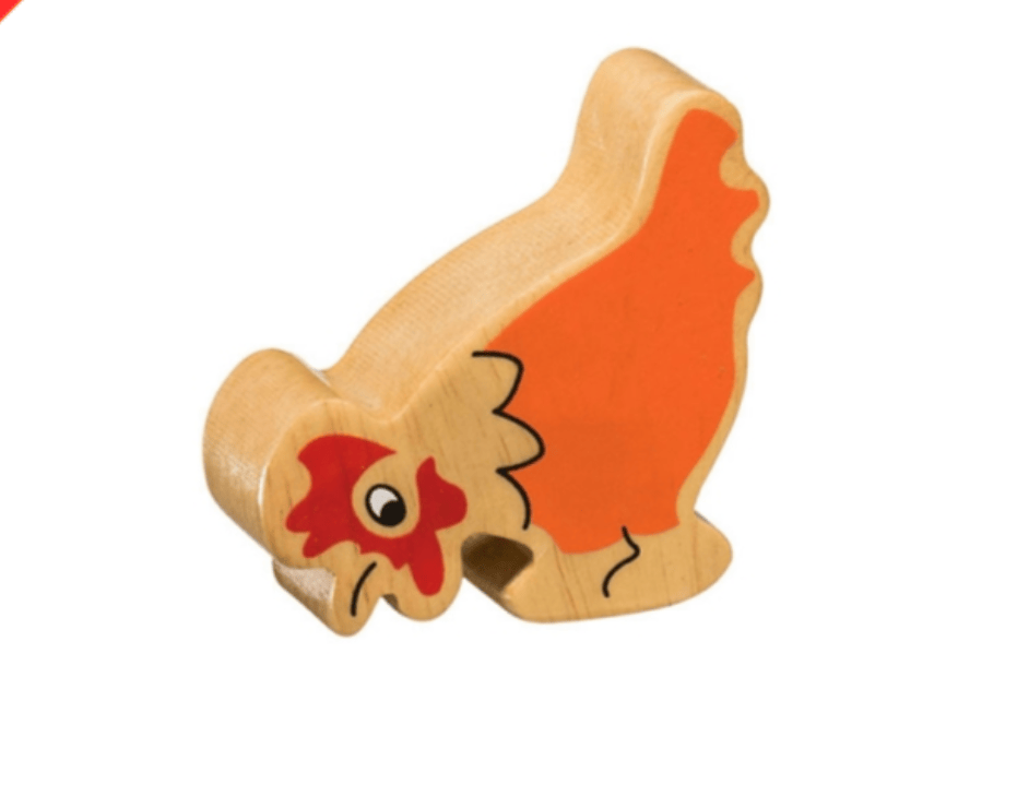 Lanka Kade | Wooden Orange Hen Toy