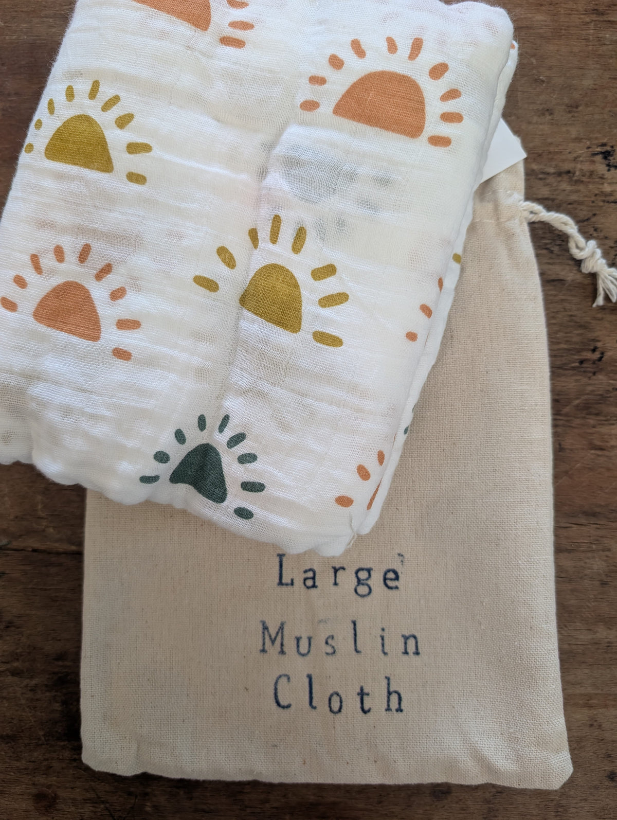 Multi Rainbow Large Muslin Cloth | 120cm x 110cm