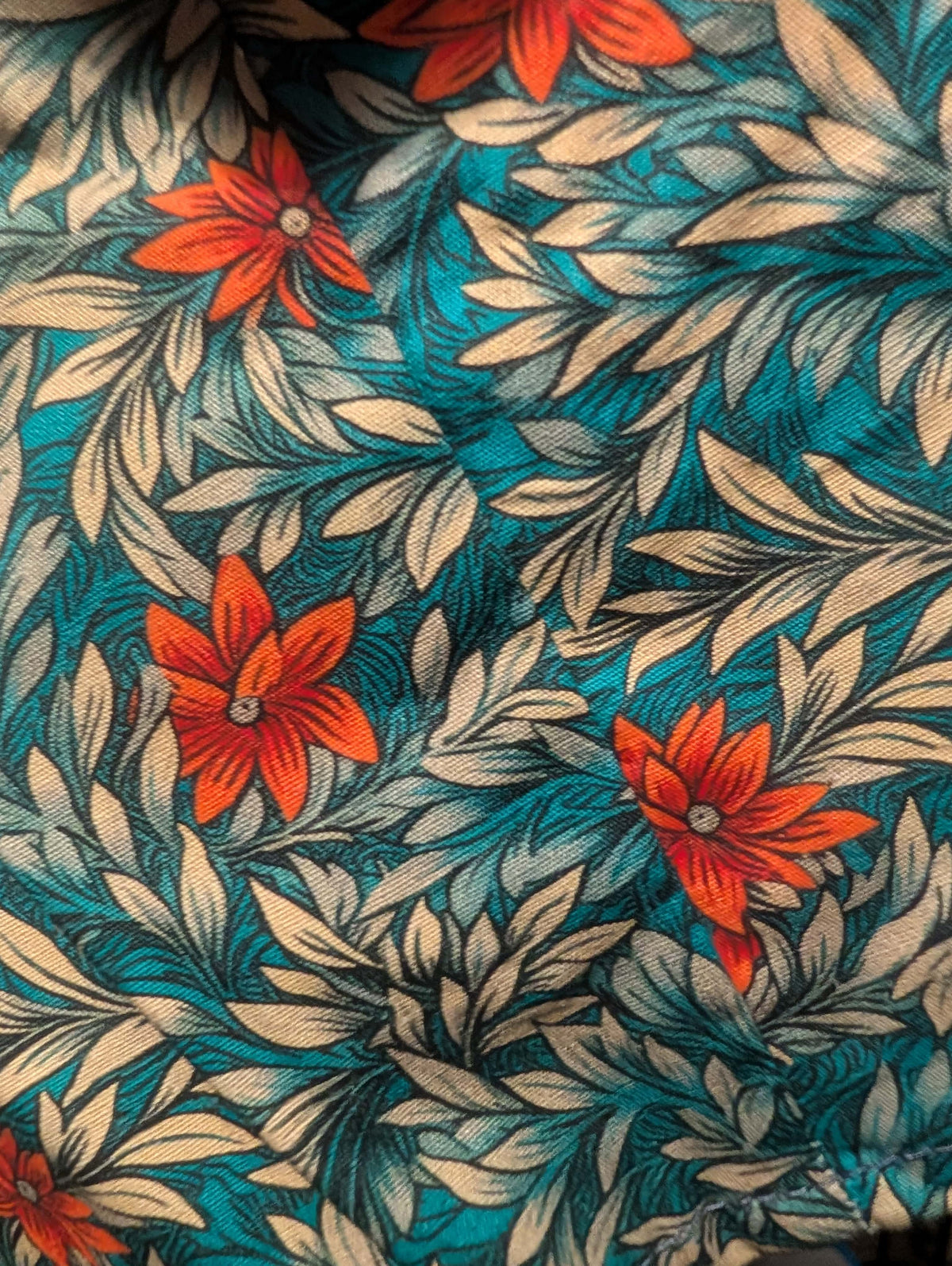 LONG SLEEVE SHOULDER DETAIL DRESS | GREEN/RED FLORAL