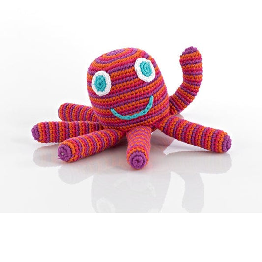 Octopus Rattle - Hot Pink
