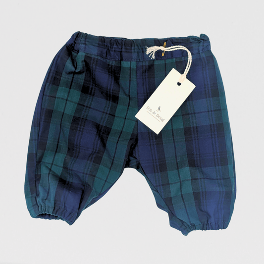 Oliver Tartan Trouser | Navy/Green