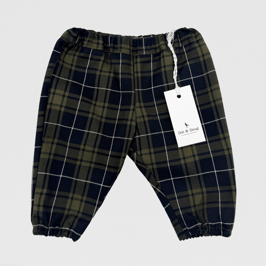 Oliver Tartan Trousers | Khaki/Navy