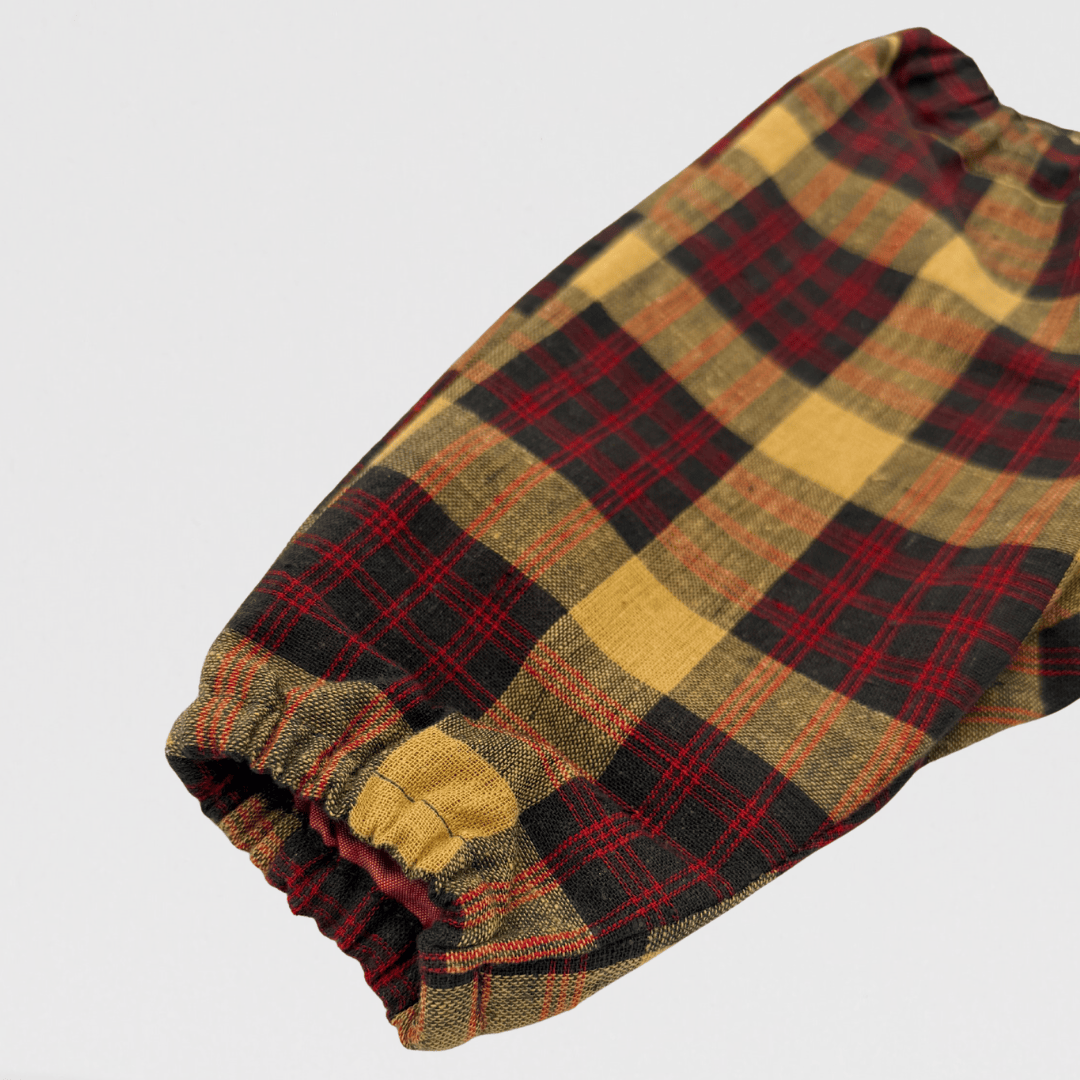 Oliver Tartan Trousers | Red/Yellow