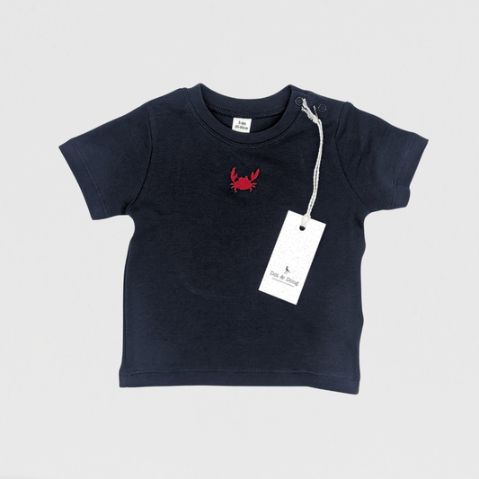 Otis Casual Crab Top | Navy/Red