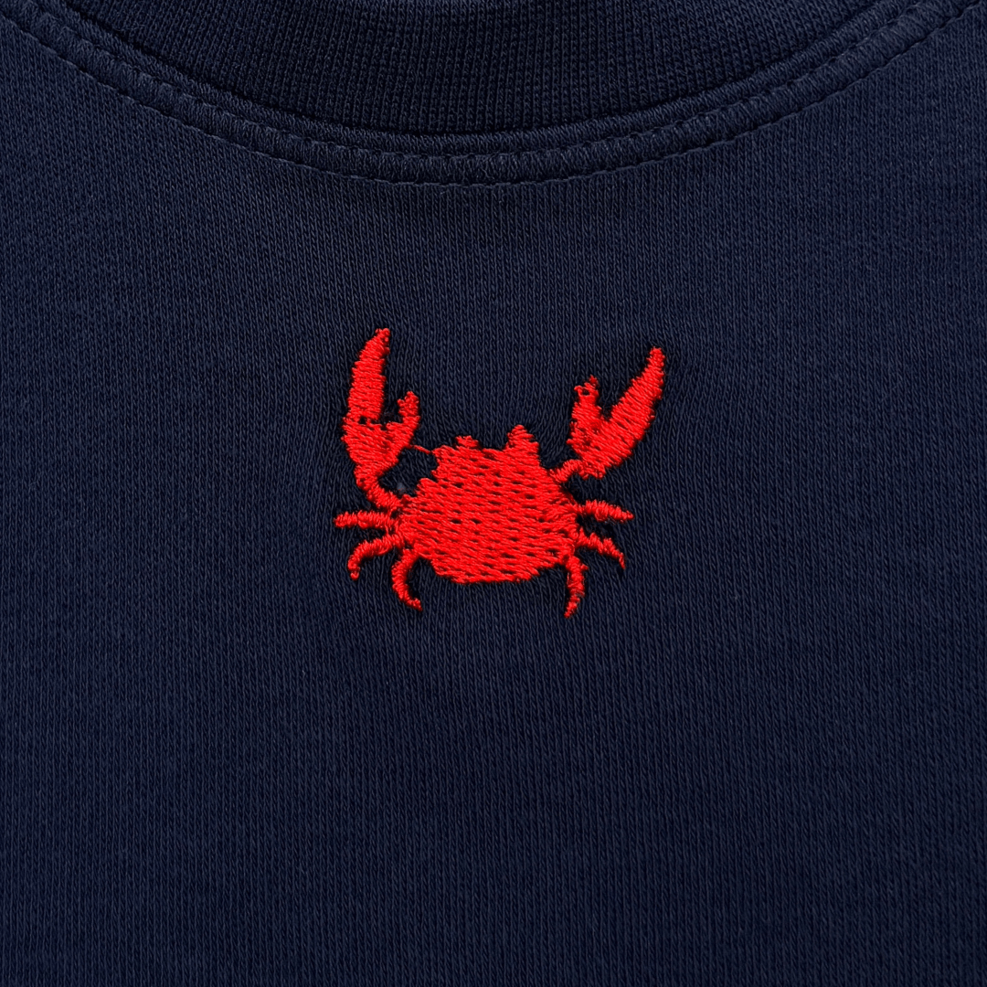Otis Casual Crab Top | Navy/Red
