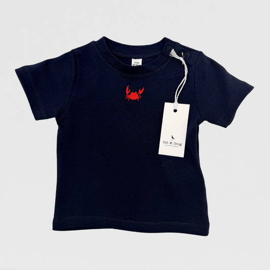 Otis Casual Crab Top | Navy/Red