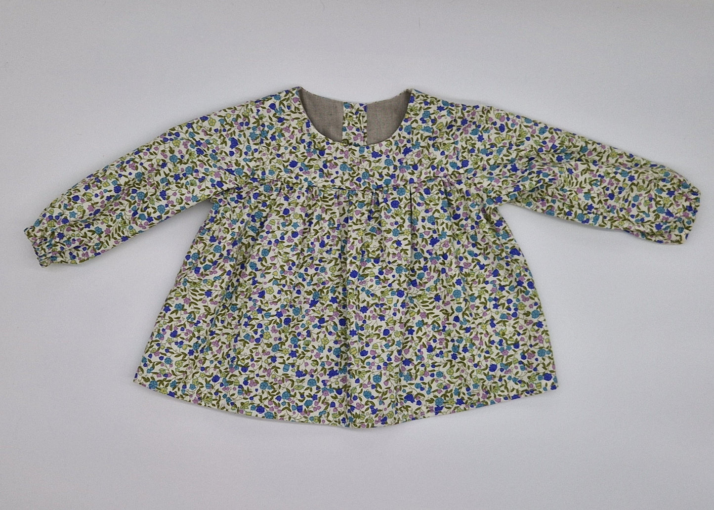 Pastel Floral Long Sleeve Blouse