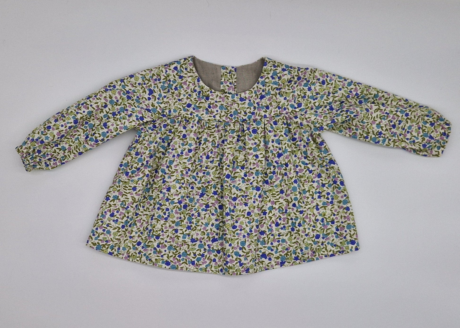 Pastel Floral Long Sleeve Blouse