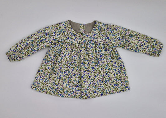 Pastel Floral Long Sleeve Blouse