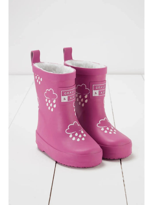 PRE-ORDER Orchid Pink Colour-Changing Kids Wellies