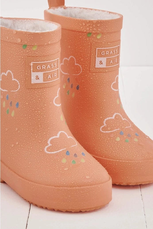 PRE-ORDER Volcanic Orange Colour-Changing Kids Wellies