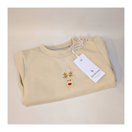 Reindeer Embroidered Jumper