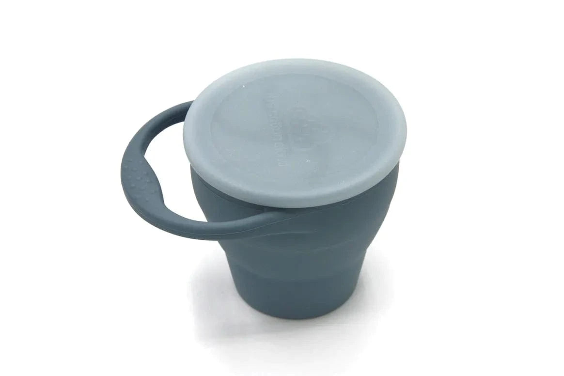 Smokey Blue Silicone Snack Cup