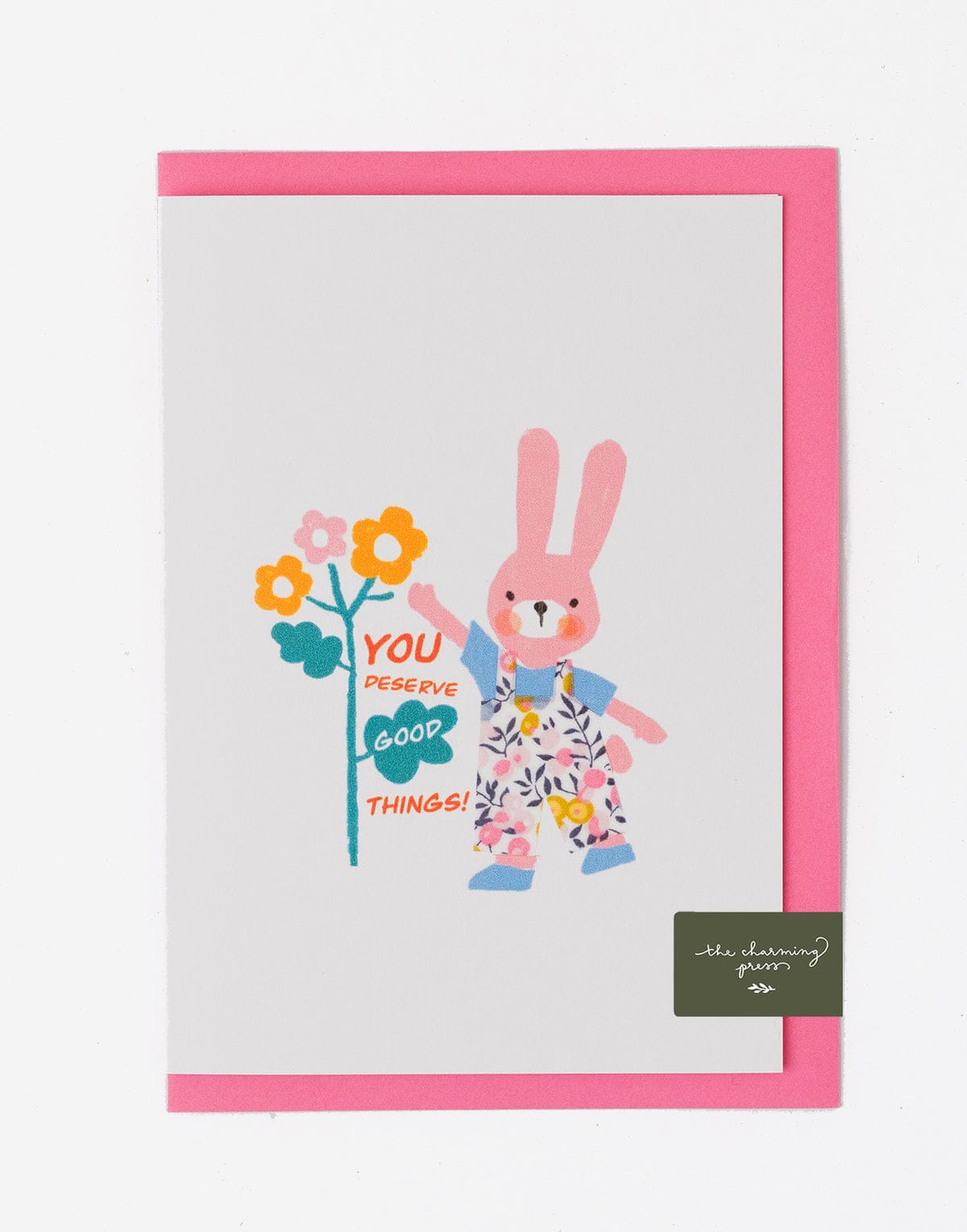 You Deserve Good Things | Liberty Wiltshire Bud Fabric Card